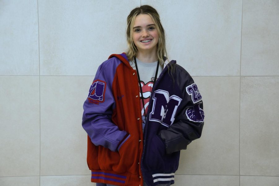 Recent Heritage transfer, Madison Mudd (10), owns both a MHS and MHHS letterman for participating in the dance team. She was one of the 300 students who transferred to Heritage.