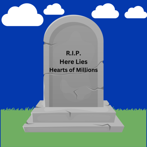 A gravestone that represents what a person who has affected many people 
positively on a large scale takes with them when they pass.

- Made in Canva