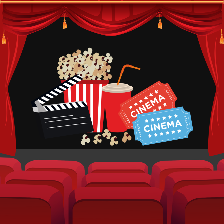 Movies coming to theaters and in theaters.

- Made in Canva