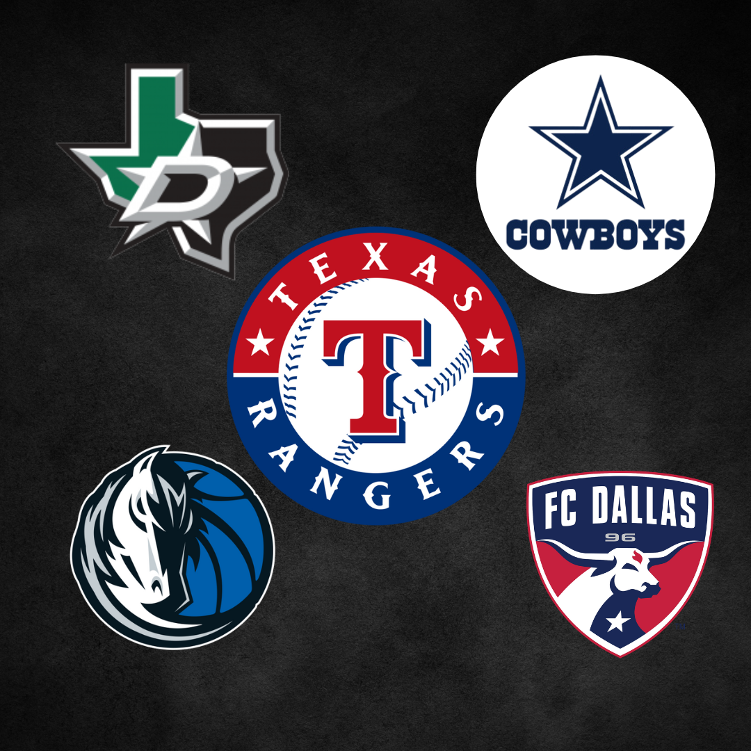 For the first time since 2010, all five North Texas professional sports teams are in season at the same time. This is only the second time this has happened in history. 
-Made in Canva