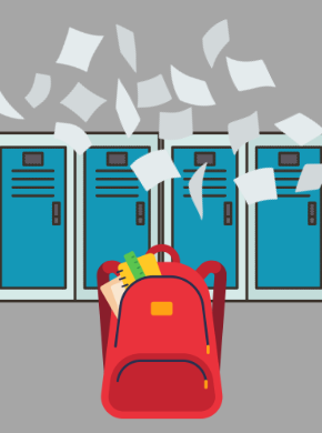 Heavy backpacks are damaging the backs and posture of students. Having a locker can make a huge difference in the health and school life of students. 

- Made in Canva