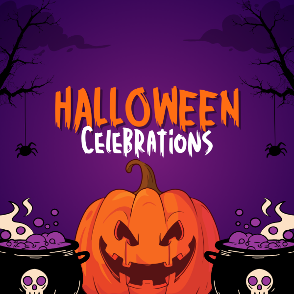 Halloween is a holiday with Celtic origins. Now it is a beloved holiday in the U.S. where children dress up and get free candy.

- Made in Canva