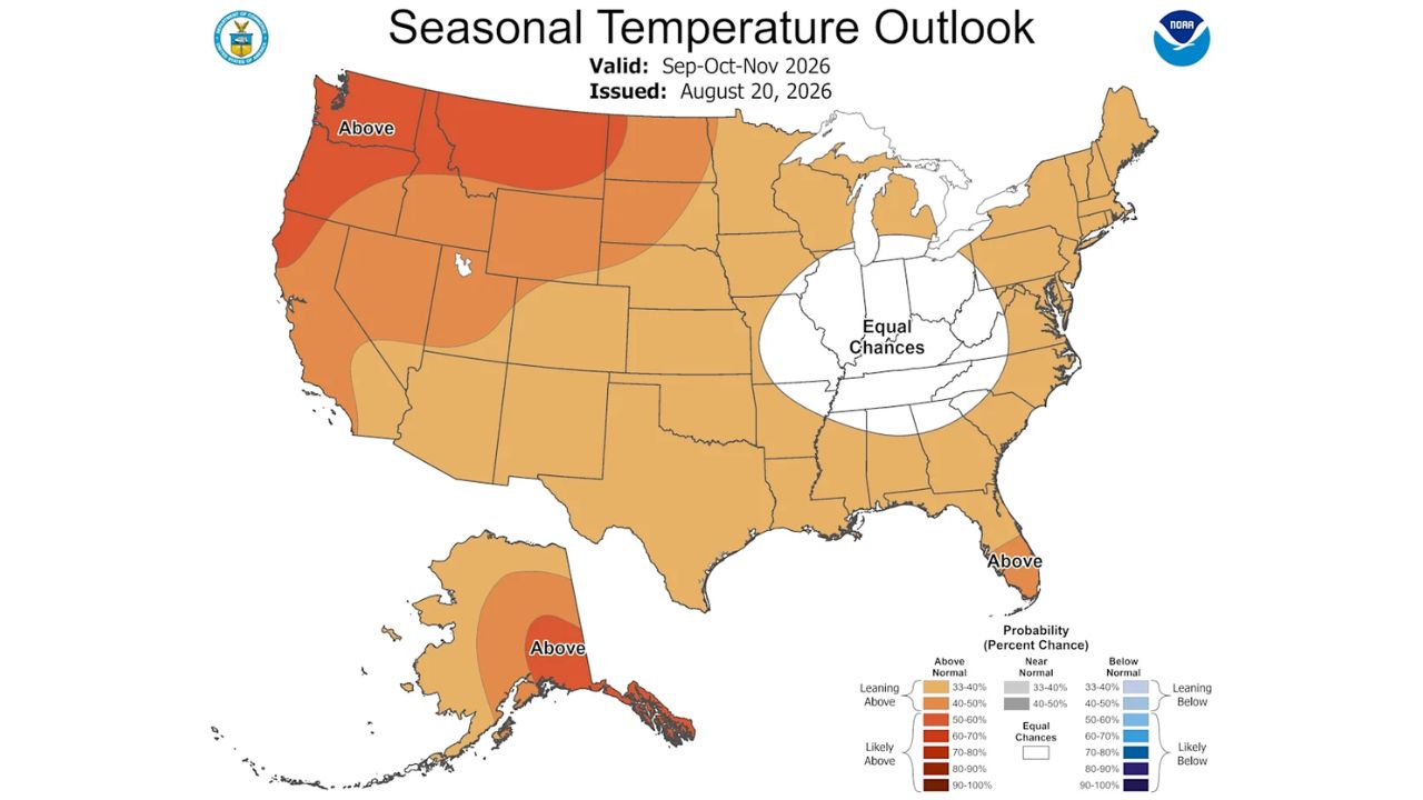 NOAA Maps Reveal What Fall Could Look Like Across All 50 States as Powerful El Niño Takes Shape